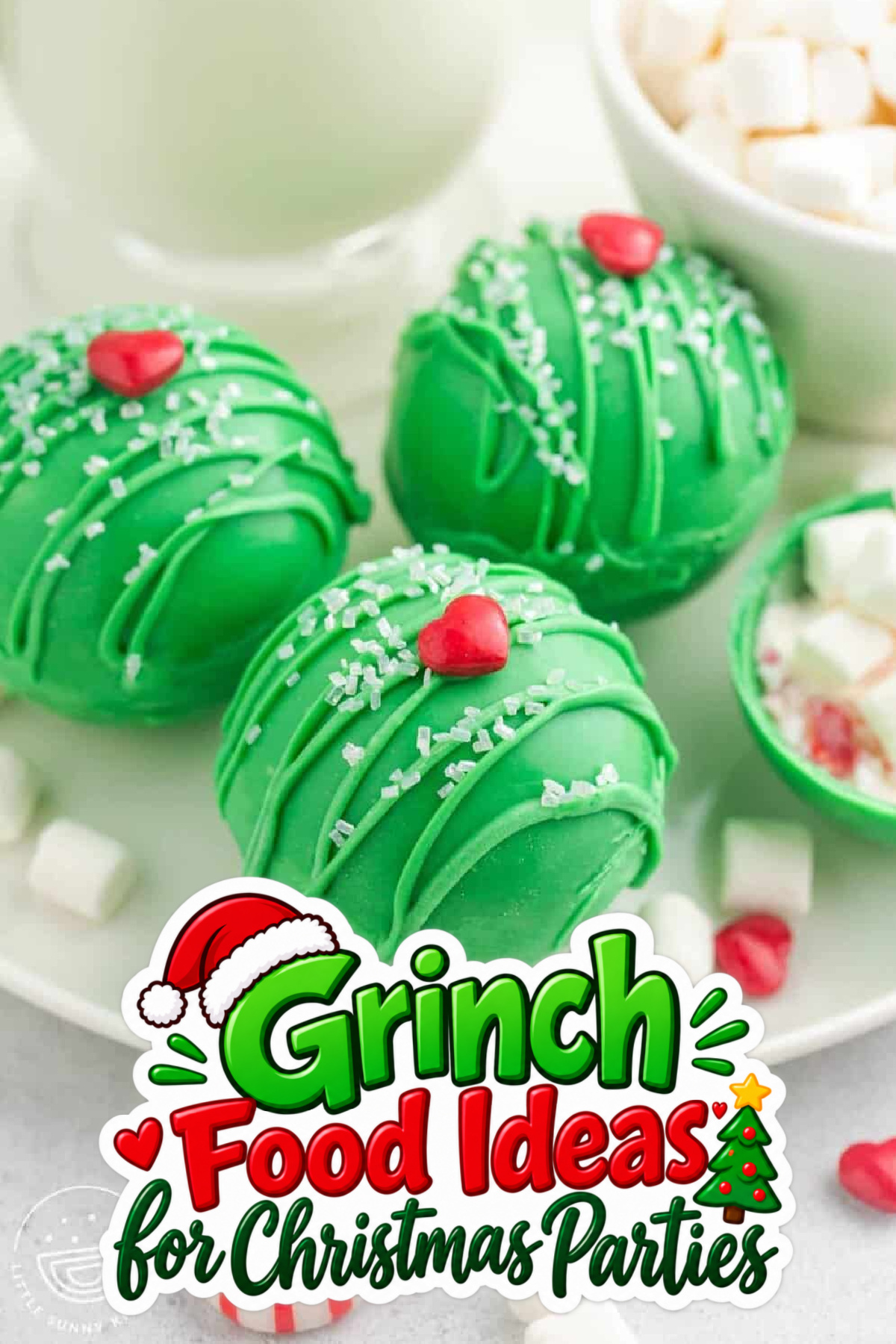 grinch hot chocolate bombs