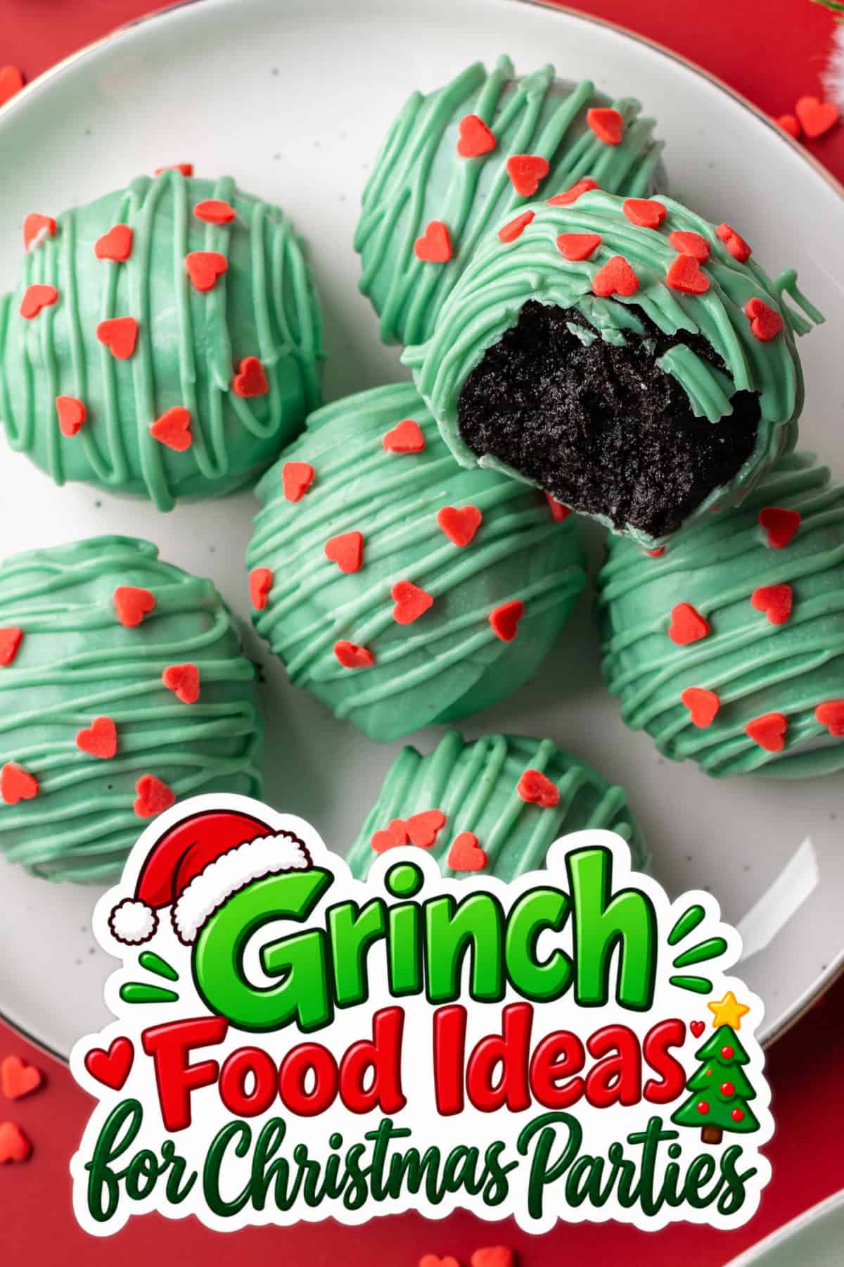 grinch oreo balls