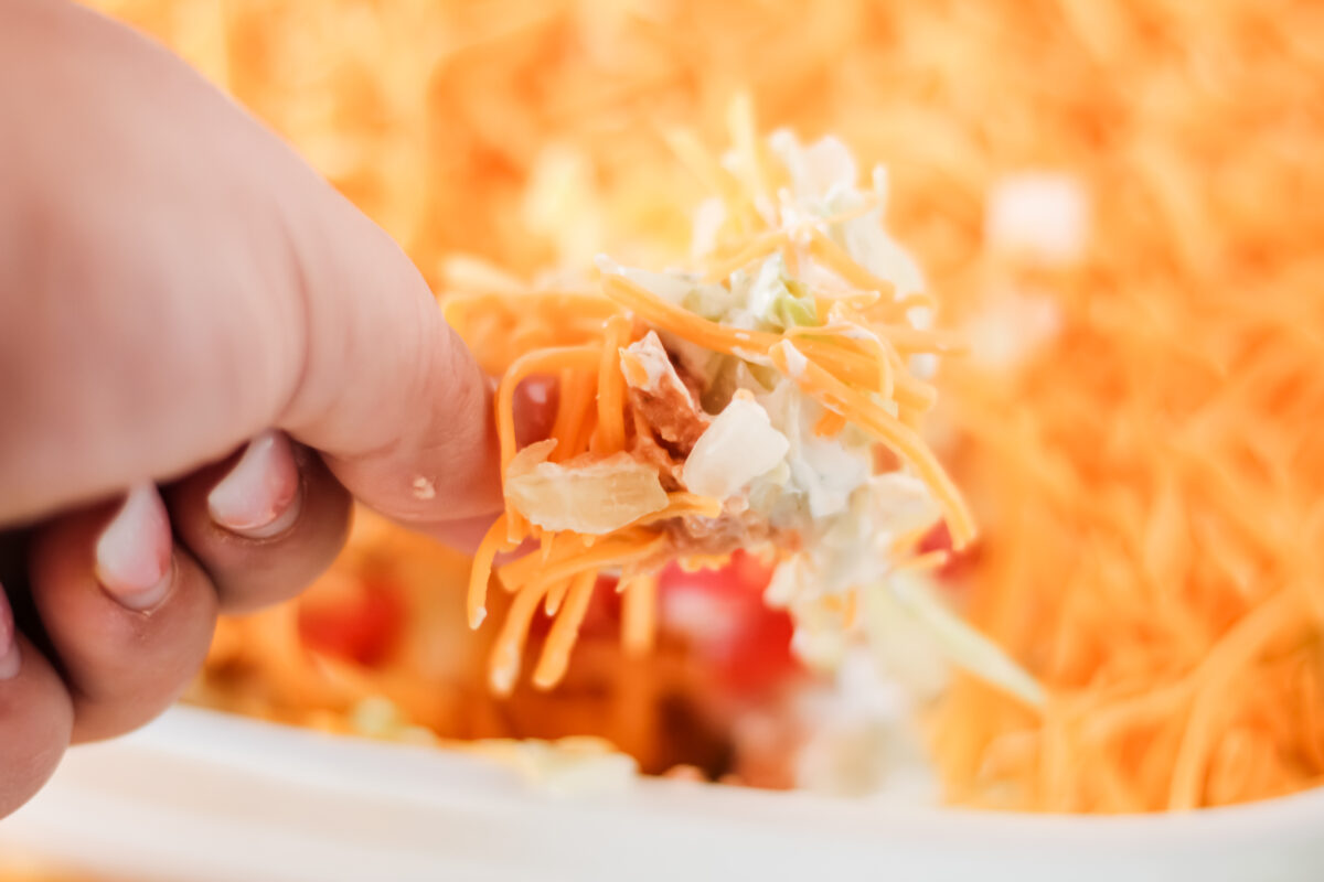 old el paso taco dip
