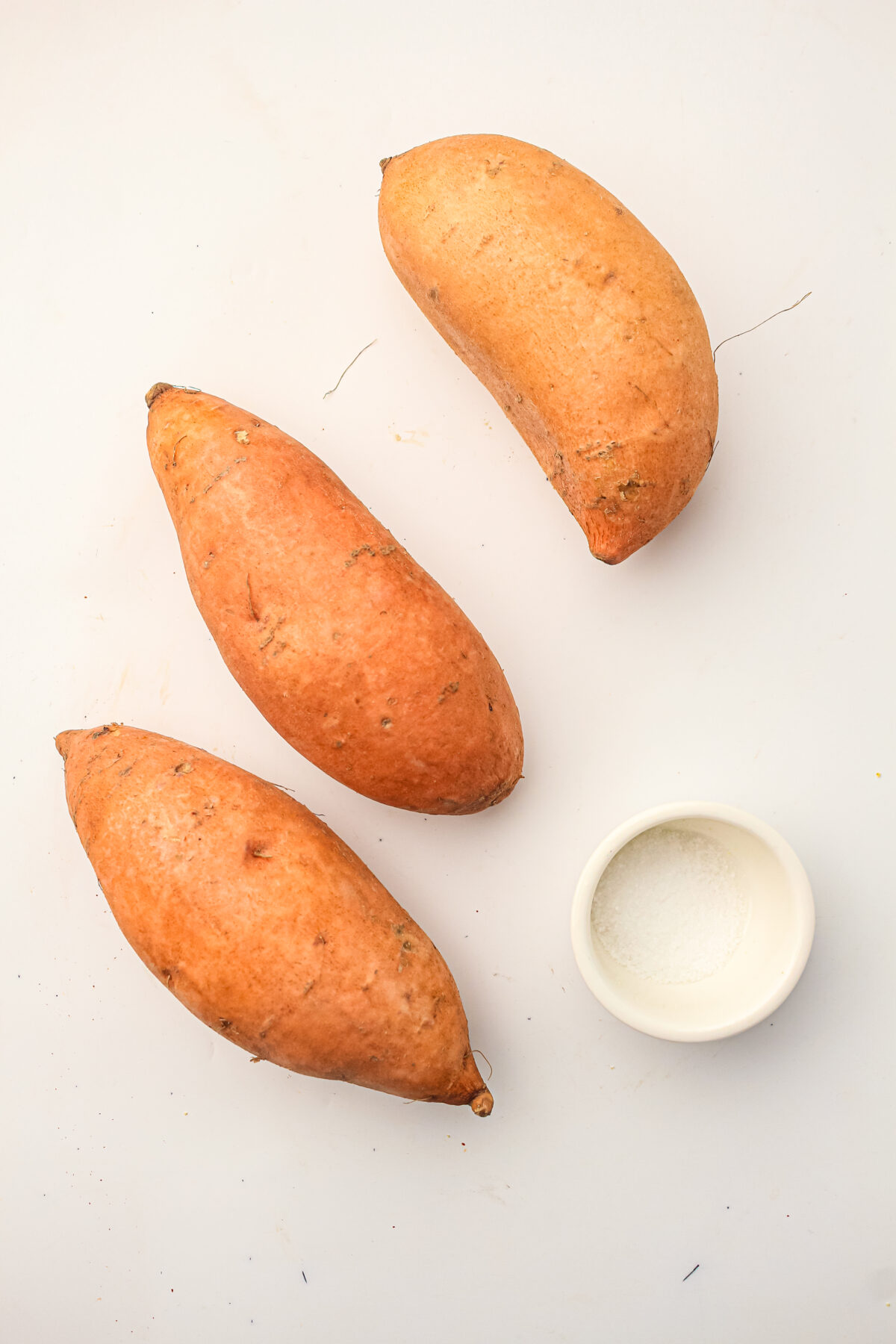 sweet potatoes and salt