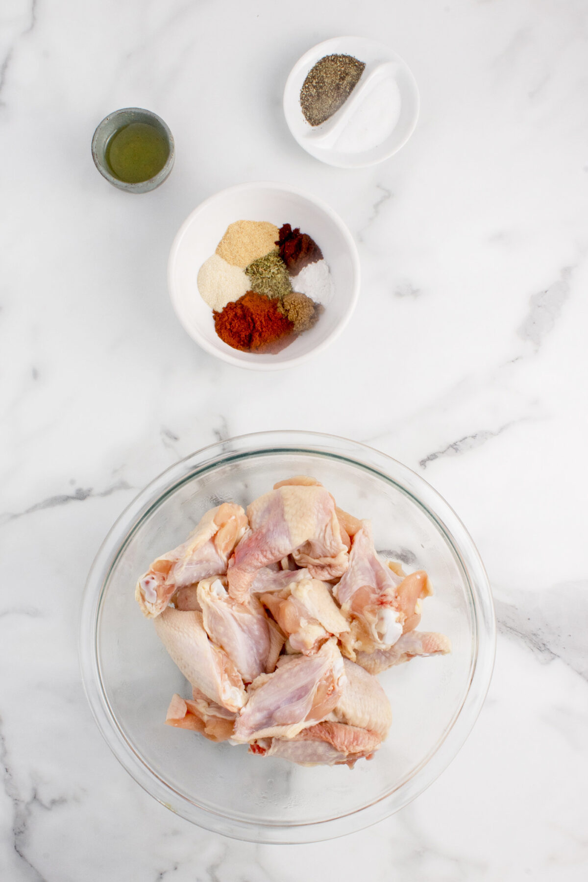 ingredients for dry rub wings