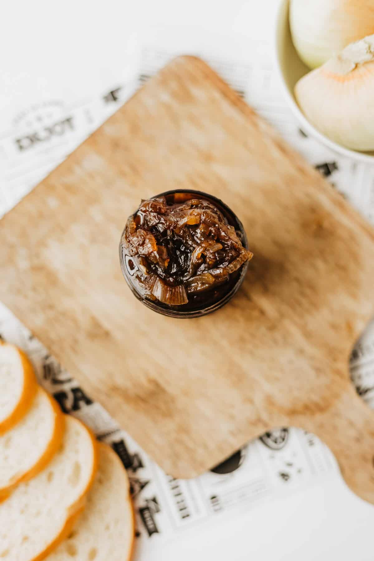 jar of onion jam