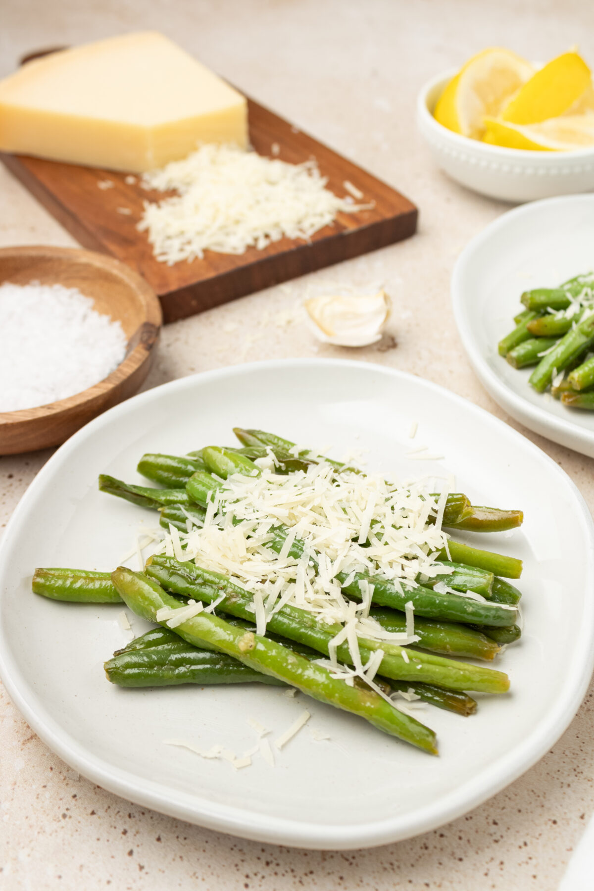 sauteed green beans with parmensan