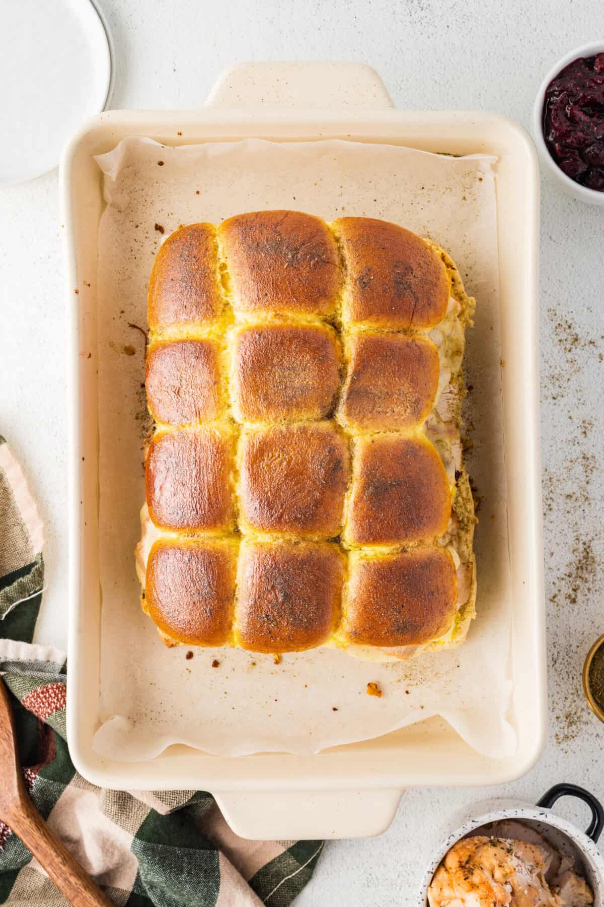 cooked turkey sliders