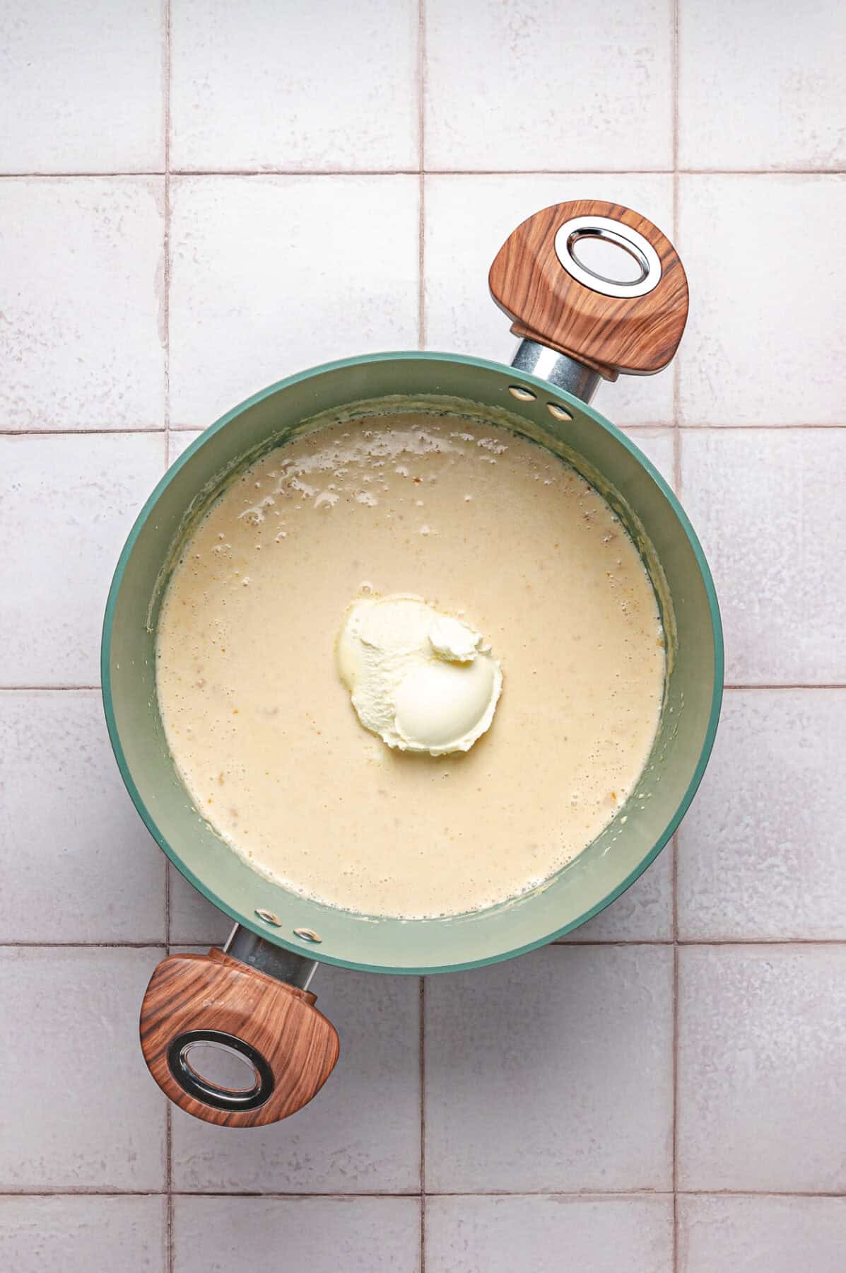 mascarpone added to sauce
