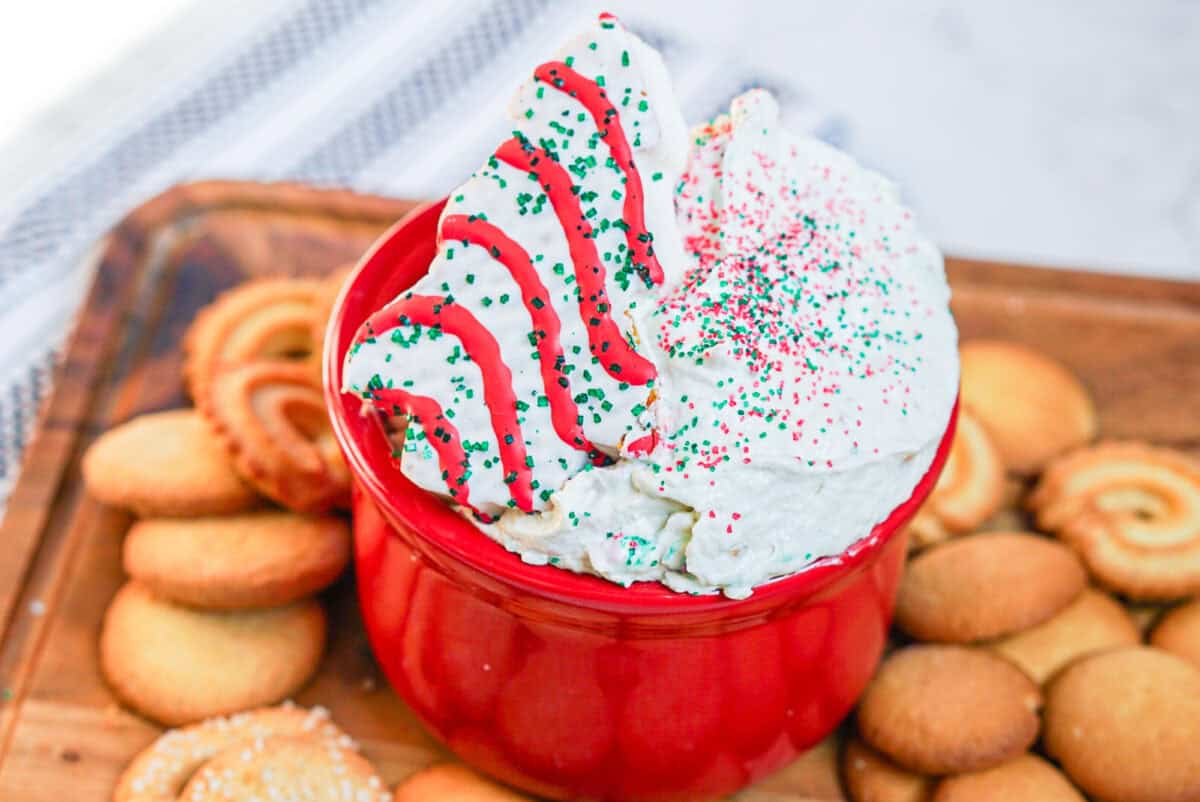 christmas tree cake dip